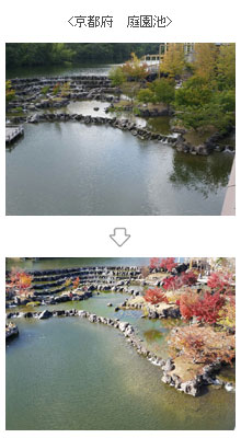 京都府　庭園池